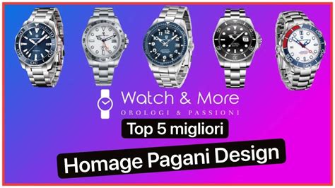 TOP 5 Migliori HOMAGE Pagani Design (ROLEX, OMEGA.